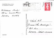 CPM Chartres Eure et Loir La Cathedrale en automne 