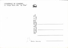 CPM Cathedrale de Chartres La Vierge Noire dite du Pilier 