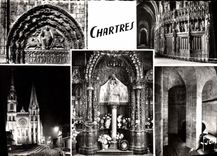 CPM Chartres E et L Vierge du Pilier 