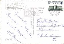 CPM Chartres E et L Vierge du Pilier 