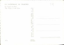 CPM La Cathedrale de Chartres La Vierge du Pilier 