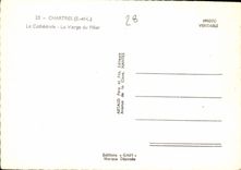 CPM Chartres E et L La Cathedrale La Vierge du Pilier 