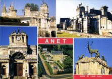 CPM Anet Eure et Loir Vues diverses du Chateau 