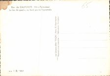 CPM Env de Cauterets Htes Pyrenees Le lac de gaune au fond pic de Vignemale 