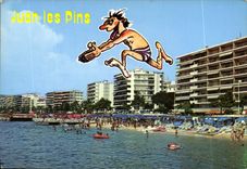 CPM Juan les Pins Le bord de mar 
