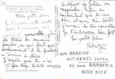CPM Nice la nuit A Mmes La Promenade des Anglais
