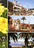 CPM Nice La Promenade des Anglais Bataille de fleurs L'Entree du Port 