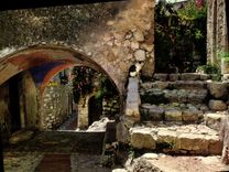 CPM Eze Alpes Maritimes Vieille rue pittoresque 
