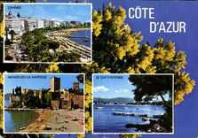 CPM Souvenir de la Cote d'Azur Le Cap d'Antibes Cannes Mandelieu La Napoule 
