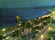 CPM Au Soleil de la Cote d'Azur Nice Promenade des Anglais de nuit 