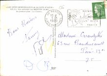 CPM Vue aerienne sur Menton au premier plan Le Casino 