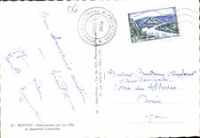 CPM Menton Panorama sur la Ville et Quartier Carnoles 