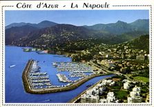CPM Cote d'Azur La Napoule Vue aerienne les Marinas le port de plaisance au fond l'Esterel 