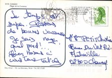 CPM Cannes Plage de la Croisette 