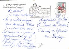 CPM Cognac Charente Les Tours Place Francois L'Hotel de Ville Place Francois Ier