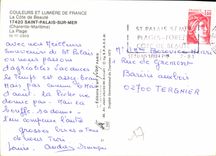 CPM La Cote de Beaute Saint Palais sur Mer Charente Maritime La Plage 