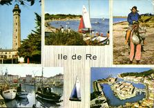 CPM Ile De Re Le Phare des Baleines Trousse Chemise L ane en culottes La Flotte en Re St Martin de R
