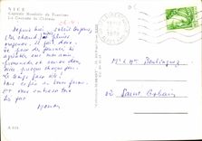 CPM Nice Capitale Mondiale du Tourisme La Cascade du Chateau 