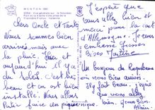 CPM Menton Vue generale sur le Nouveau Port et la Vieille prise de la Frontiere Franco Italienne 