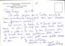 CPM Centre de Gerontologie Reeducation Montsinery Avenue Fragonard Cagnes sur Mer 