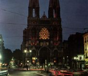CPM Marseille la nuit Eglise St Vincent de Paul 