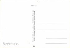 CPM Marseille la nuit Eglise St Vincent de Paul 