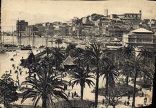 CPM La Cote d'Azur Cannes Les Jardins et le Suquet 