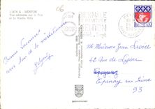 CPM Menton Vue aerienne sur le Port et la Vieille Ville 