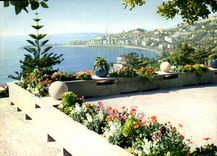 CPM La Cote d'Azur miracle de la nature Menton Alpes Maritimes Le Port et la vieille ville des du Bo