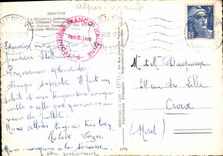 CPM Menton La Frontiere Italiene Les douanes francaises 