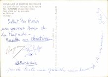 CPM La Cote d'Azur miracle de la nature Cannes Alpes Maritimes Soir d'ete sur la Croisette et l'Este