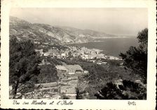 CPM Vue sur Menton et l'Italie 