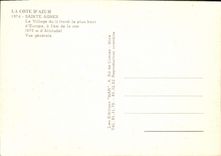 CPM La Cote d'Azur Sainte Agnes Le Village du littoral le plus haut d'Europe de la mer Vue generale 