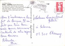 CPM La Cote d'Azur Cannes Alpes Maritimes Le Vieux Port domine par le Suquet 