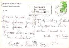 CPM Au Soleil de la Cote d'Azur Jardins et Palmiers Provencaux 