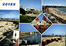 CPM Royan Ch Maritime La plage Foncillon et le palais des Congres La pointe de Vallieres 