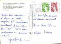 CPM La Cote de Beaute Royan Charente Maritime Les Jardins du Casino et a droite Le Parc a Voiliers 