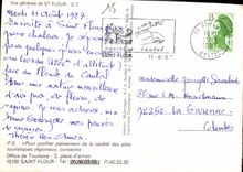 CPM Auvergne Saint Flour Cantal 