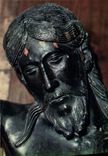 CPM Saint Flour Cantal Christ en bois du XIIIe siecle a la Cathedrale appele Le Beau Dieu Noir 