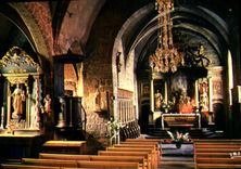 CPM Saint Cervin Cantal Interieur de l'Eglise 