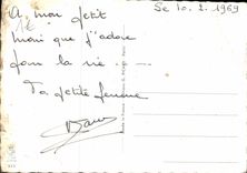 CPM Ur regard un haiser Pour vivre il faut aimer