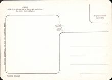 CPM Les bords de la Seine en automne Au loin Notre Dame 