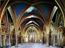 CPM Le Sainte Chapelle Interieur de la Chapelle basse 