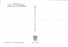 CPM Le Sainte Chapelle Interieur de la Chapelle basse 