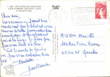 CPM Les Alpes du Dauphine Lacs et Massuf des Sept laux et nouvelle route 