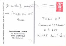 CPM Louis Olivier Dupin rue Genissieu Grenoble 