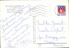 CPM En Avion au dessus de Corps Isere Vue generale 