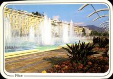 CPM Reflets de la Cote d'Azur Nice l'Esplanade du Paillon jets d'eau 