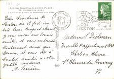 CPM Les Sites Merveilleux de la Cote d'Azur Menton A M la Piscine du Casino la Promenade et la Plage