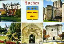 CPM Les Merveilles du Val de Loire Loches Indre et Loire les Logis Royaux du Chateau XV siecle le Do